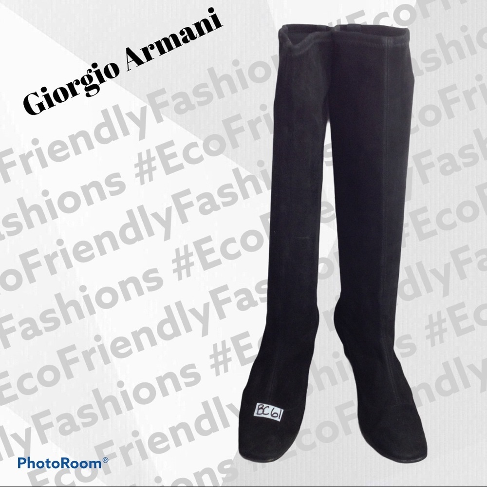 Giorgio Armani Tall Suede Boots
